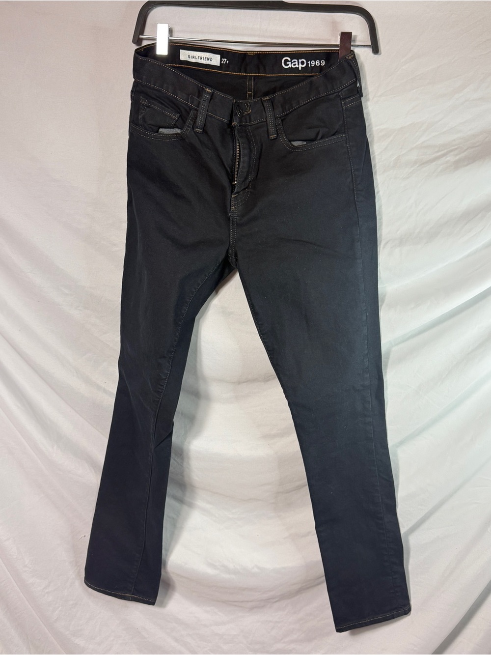 Black Jeans Vintage Gap 1969 Girlfriend Black Straight Leg Jeans